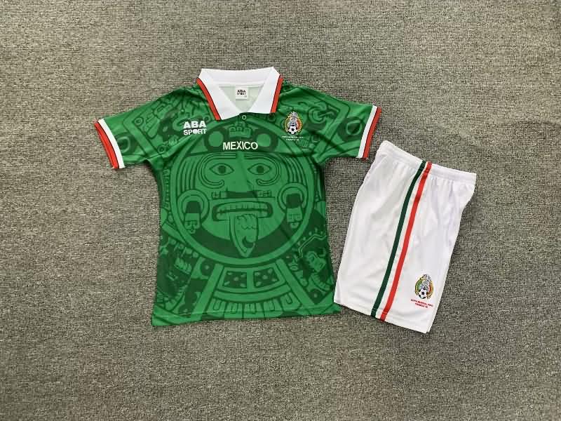 Kids Mexico 1998 Home Soccer Jersey And Shorts Kids Mexico 1998 Home Soccer Jersey And Shorts