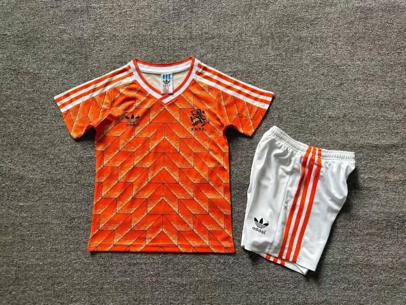Kids Netherlands 1988 Home Soccer Jersey And Shorts Kids Netherlands 1988 Home Soccer Jersey And Shorts