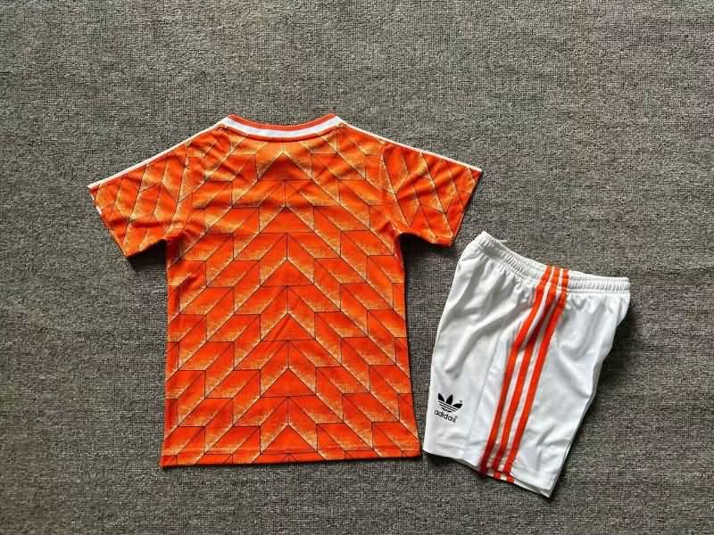 Kids Netherlands 1988 Home Soccer Jersey And Shorts