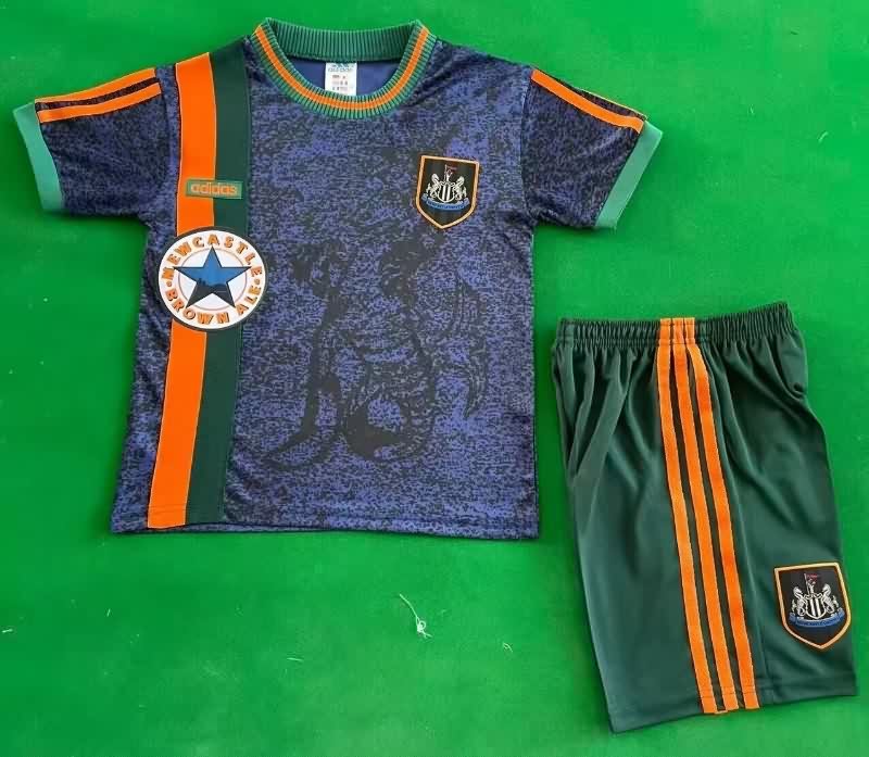 Kids Newcastle United 1997/98 Away Soccer Jersey And Shorts Kids Newcastle United 1997/98 Away Soccer Jersey And Shorts