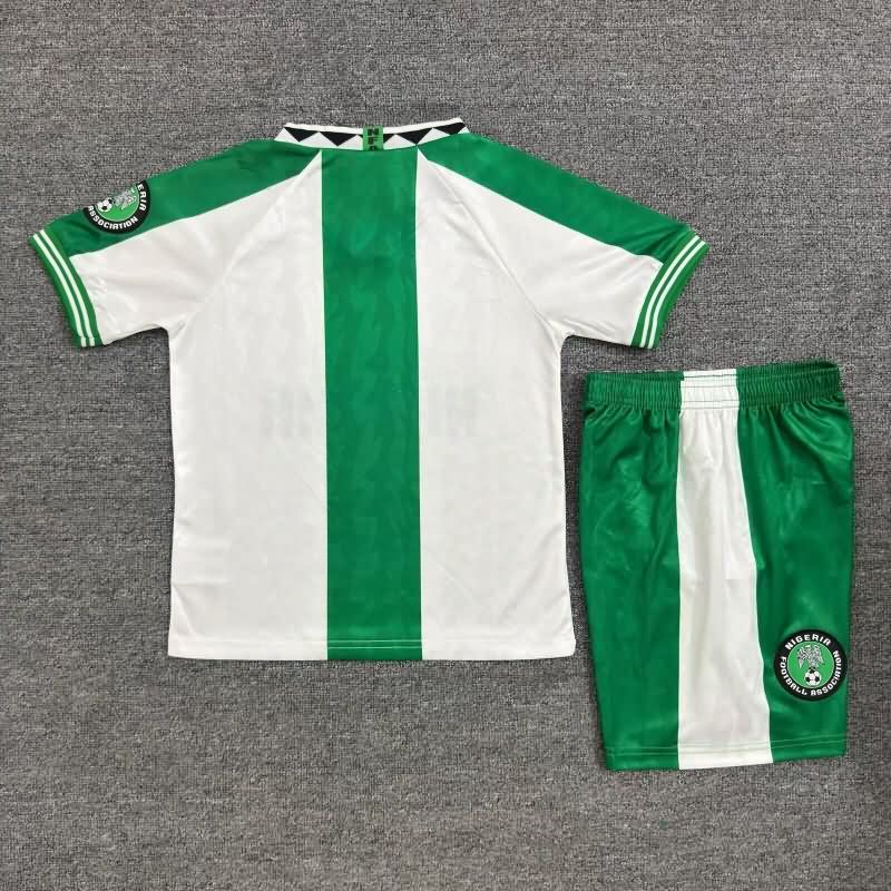 Kids Nigeria 1996 Away Soccer Jersey And Shorts