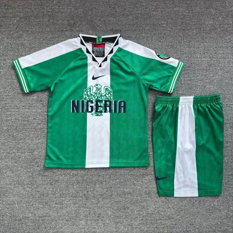 Kids Nigeria 1996 Home Soccer Jersey And Shorts Kids Nigeria 1996 Home Soccer Jersey And Shorts