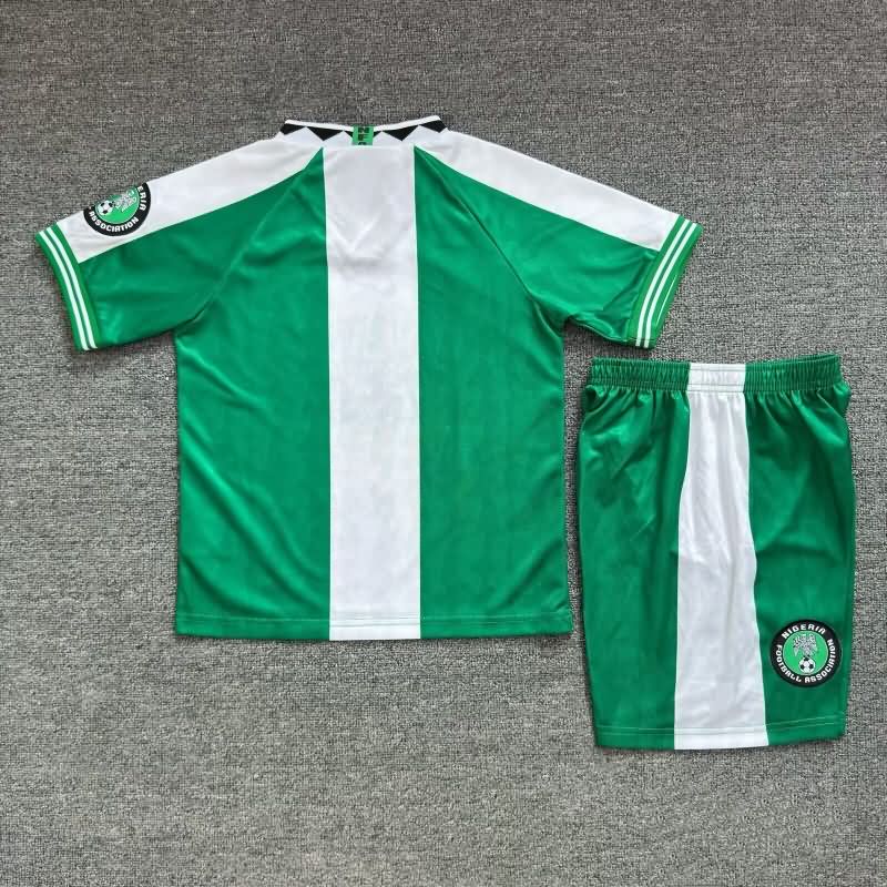 Kids Nigeria 1996 Home Soccer Jersey And Shorts