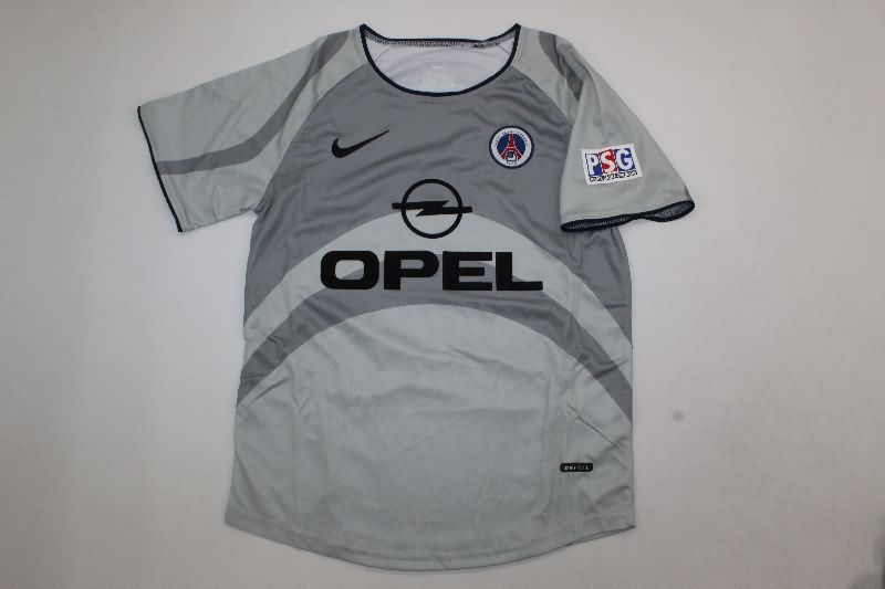 Kids Paris St Germain 2001/02 Away Soccer Jersey And Shorts