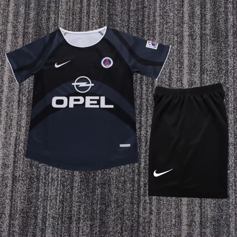 Kids Paris St Germain 2001/02 Third Soccer Jersey And Shorts Kids Paris St Germain 2001/02 Third Soccer Jersey And Shorts