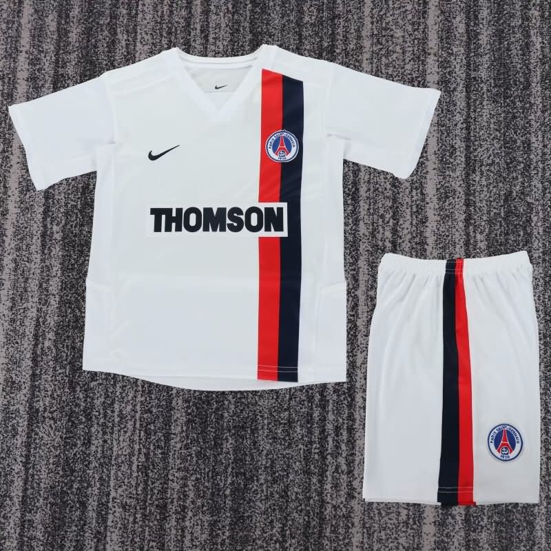 Kids Paris St Germain 2002/03 Away Soccer Jersey And Shorts Kids Paris St Germain 2002/03 Away Soccer Jersey And Shorts