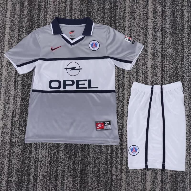 Kids Paris St German 1999/01 Away Soccer Jersey And Shorts Kids Paris St German 1999/01 Away Soccer Jersey And Shorts