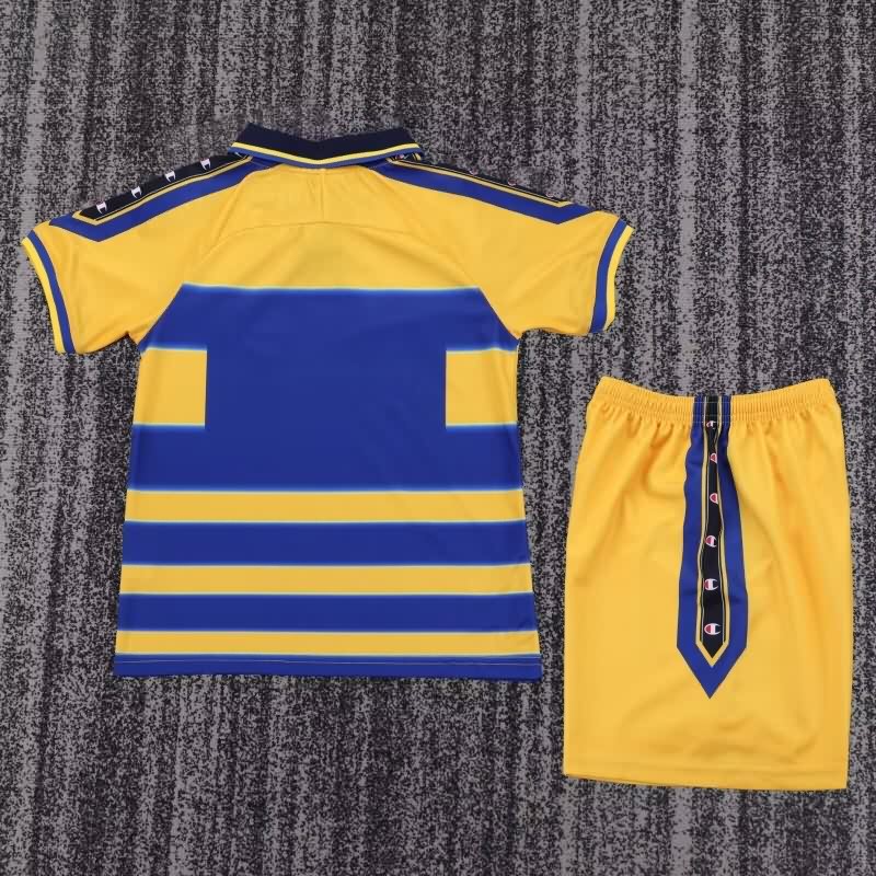Kids Parma 1999/00 Home Soccer Jersey And Shorts