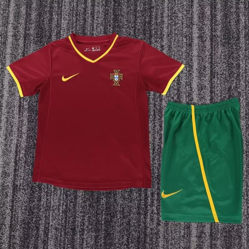 Kids Portugal 2000 Home Soccer Jersey And Shorts Kids Portugal 2000 Home Soccer Jersey And Shorts