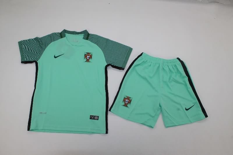 Kids Portugal 2016 Away Soccer Jersey And Shorts Kids Portugal 2016 Away Soccer Jersey And Shorts