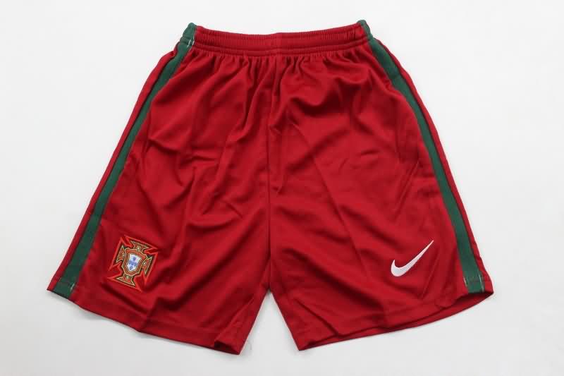 Kids Portugal 2016 Home Soccer Jersey And Shorts