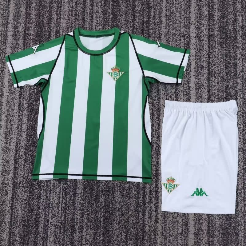 Kids Real Betis 2003/04 Home Soccer Jersey And Shorts Kids Real Betis 2003/04 Home Soccer Jersey And Shorts