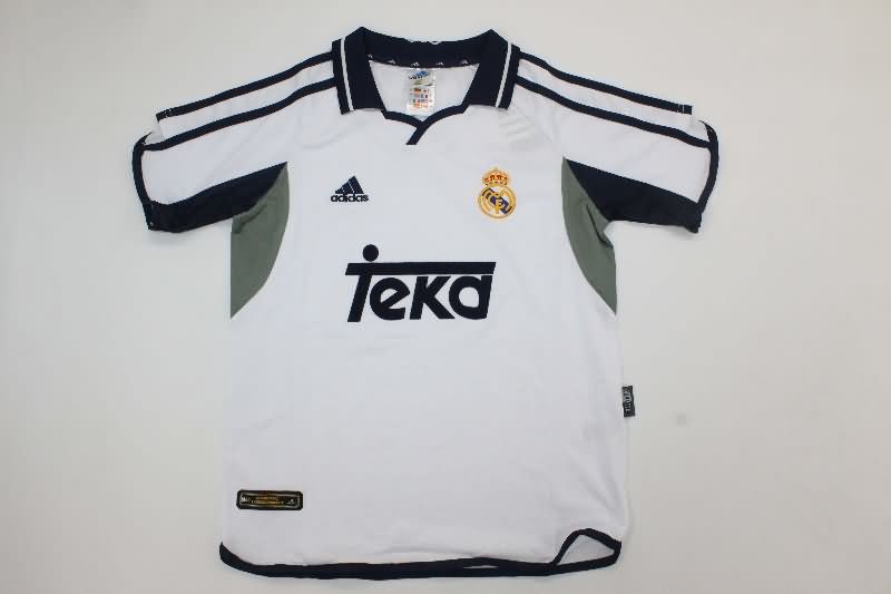 Kids Real Madrid 2000/01 Home Soccer Jersey And Shorts