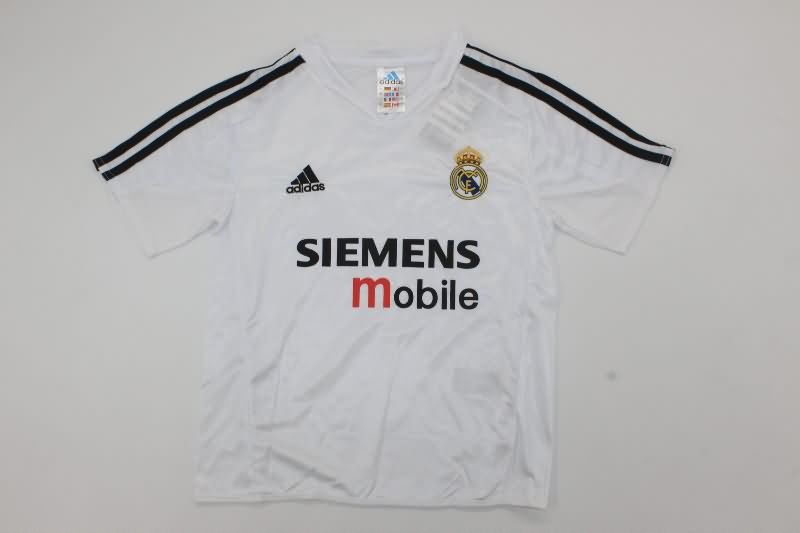 Kids Real Madrid 2004/05 Home Soccer Jersey And Shorts