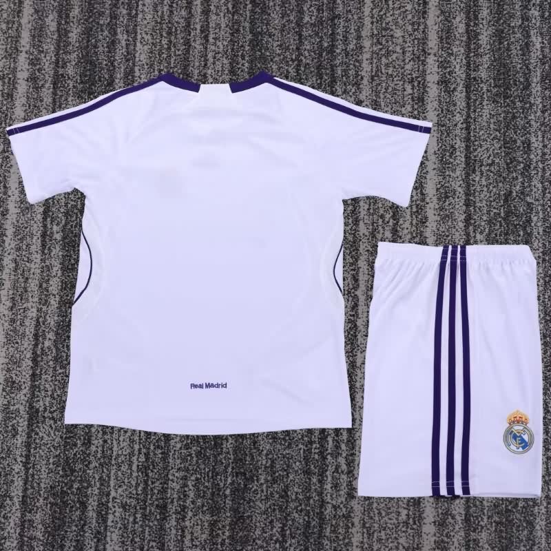 Kids Real Madrid 2007/08 Home Soccer Jersey And Shorts