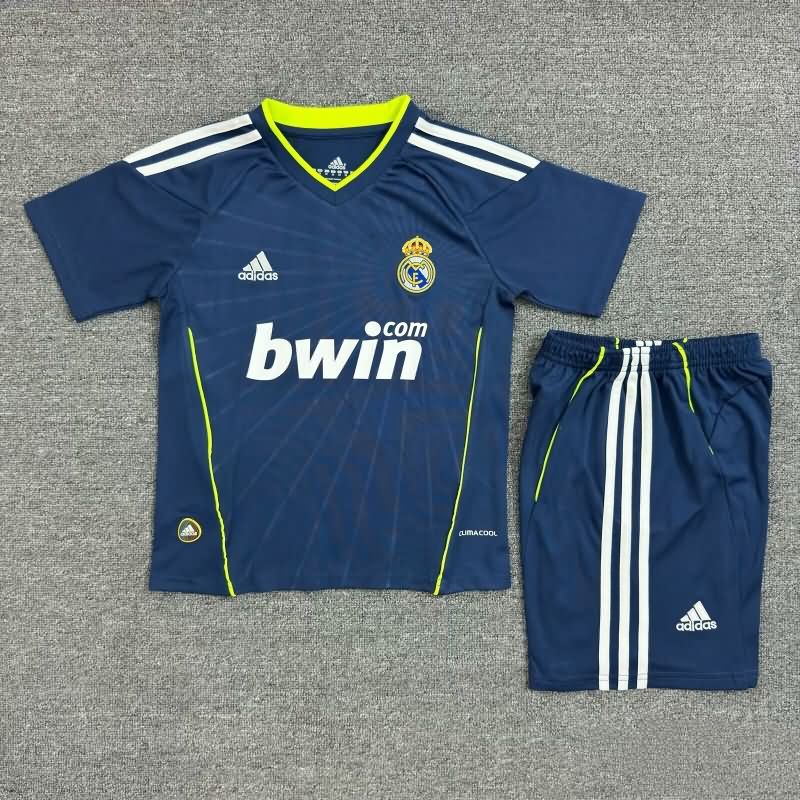 Kids Real Madrid 2010/11 Away Soccer Jersey And Shorts