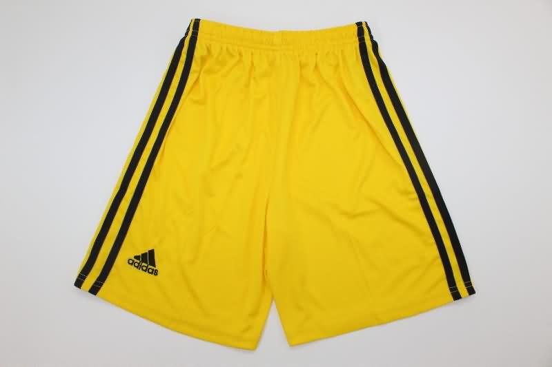 Kids Real Madrid 2011/12 Goalkeeper Yellow Soccer Jersey And Shorts