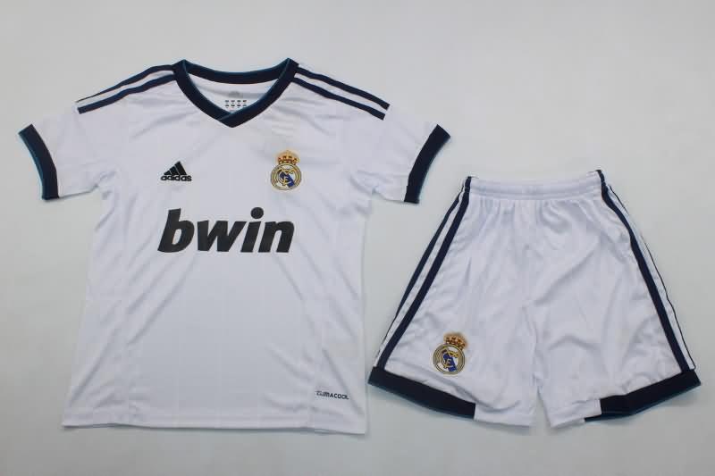 Kids Real Madrid 2012/13 Home Soccer Jersey And Shorts