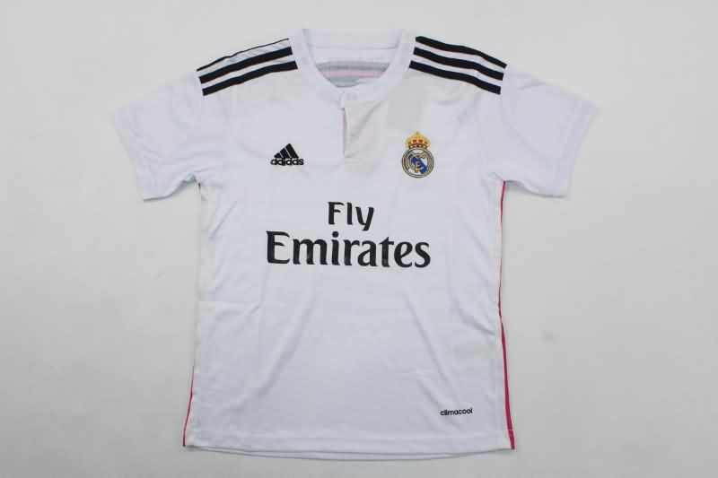 Kids Real Madrid 2014/15 Home Soccer Jersey And Shorts