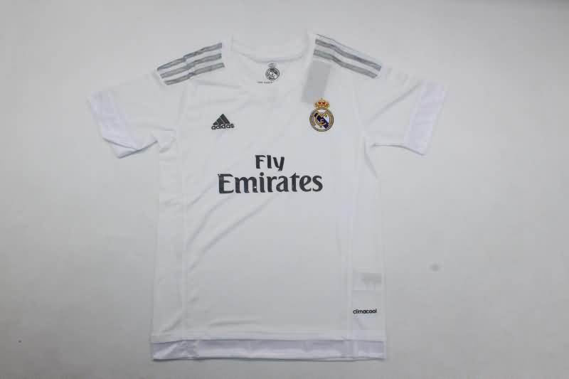 Kids Real Madrid 2015/16 Home Soccer Jersey And Shorts