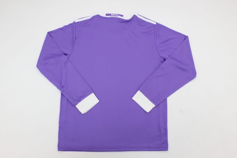 Kids Real Madrid 2016/17 Away Long Sleeve Soccer Jersey And Shorts