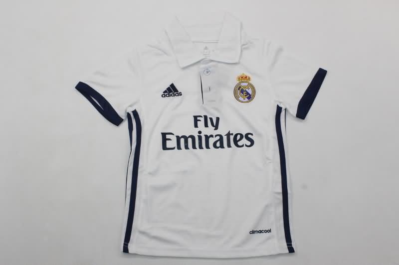 Kids Real Madrid 2016/17 Home Soccer Jersey And Shorts