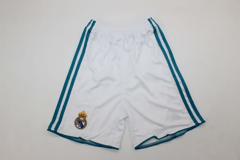 Kids Real Madrid 2017/18 Home Soccer Jersey And Shorts