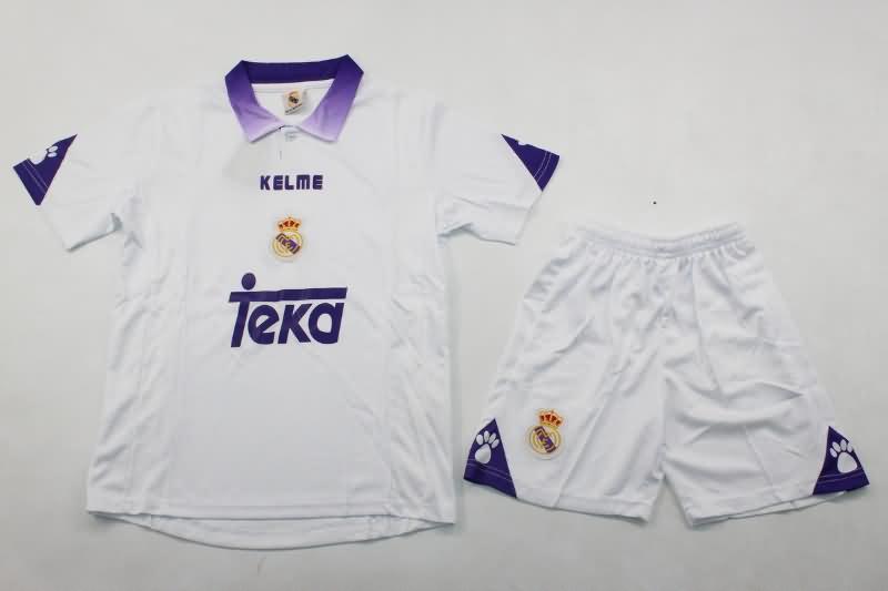 Kids Real Madrid 1997/98 Home Soccer Jersey And Shorts