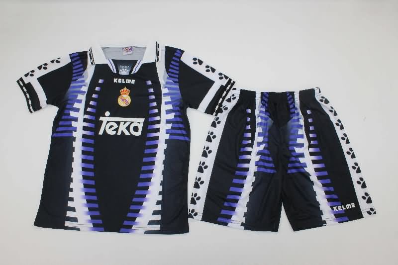 Kids Real Madrid 1997/98 Third Soccer Jersey And Shorts