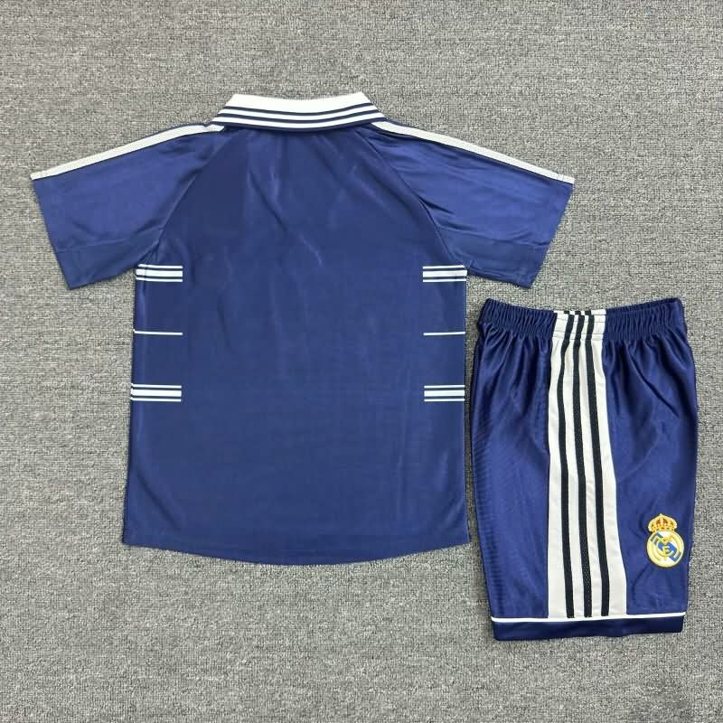 Kids Real Madrid 1998/99 Away Soccer Jersey And Shorts