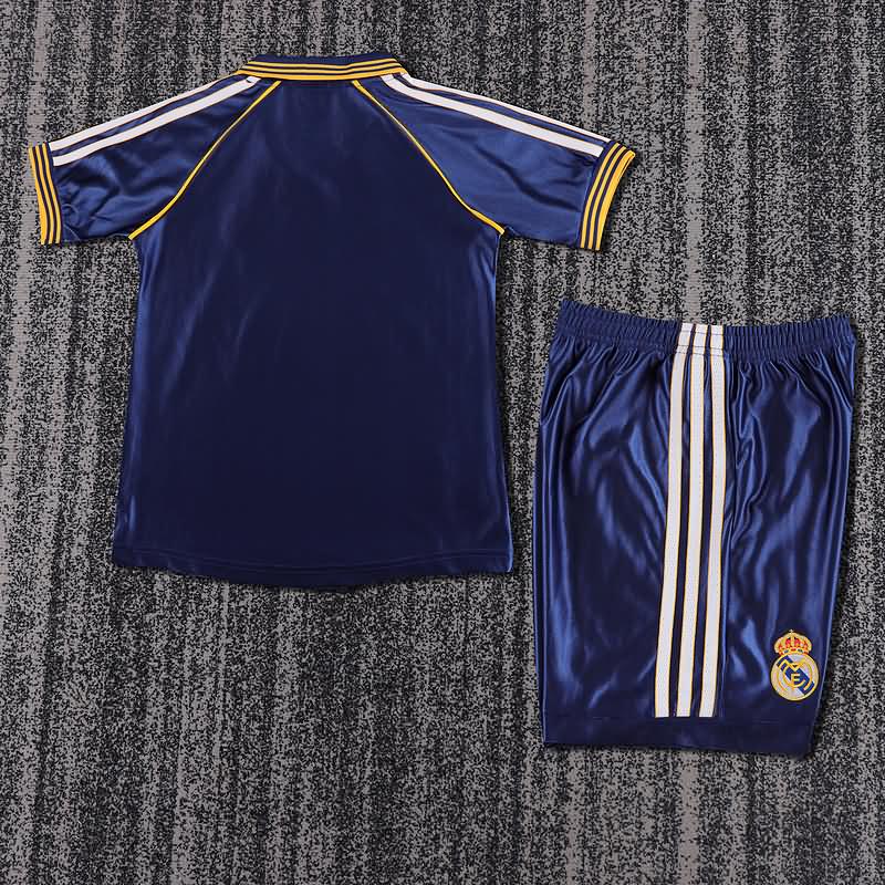 Kids Real Madrid 1998/99 Third Soccer Jersey And Shorts