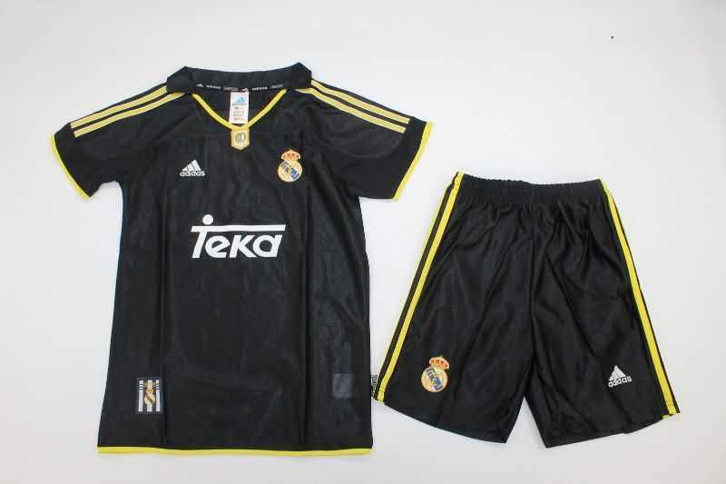 Kids Real Madrid 1999/00 Away Soccer Jersey And Shorts