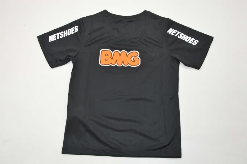 Kids Santos 2012/13 Black Soccer Jersey And Shorts