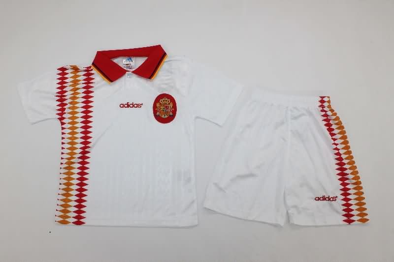 Kids Spain 1994 Away Soccer Jersey And Shorts Kids Spain 1994 Away Soccer Jersey And Shorts