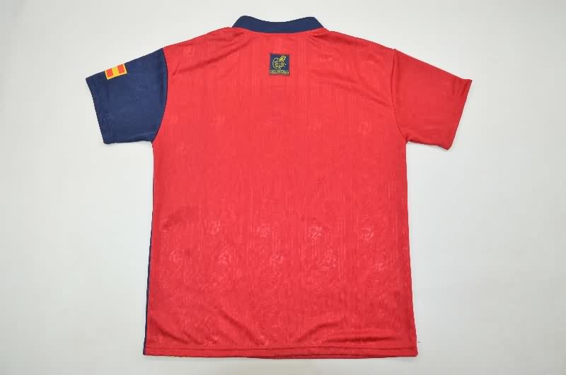 Kids Spain 1996 Home Soccer Jersey And Shorts