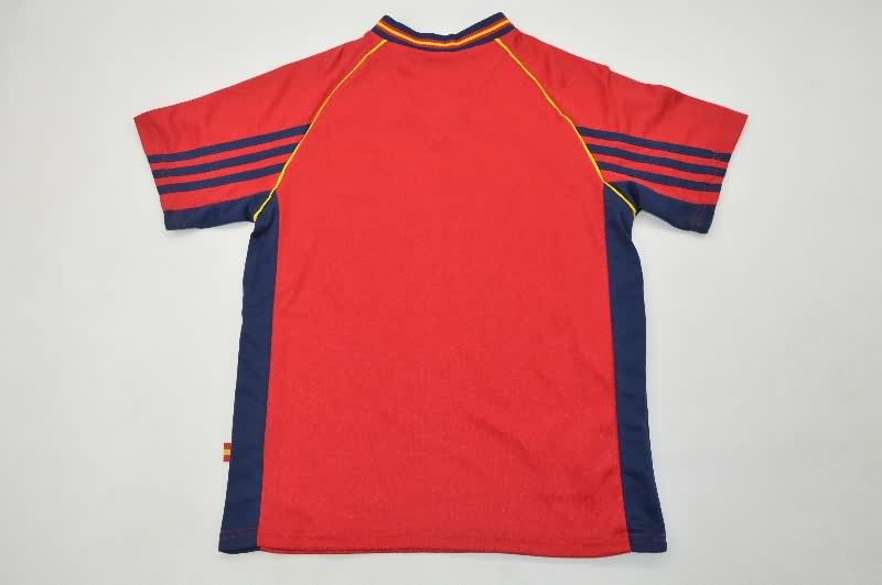Kids Spain 1998 Home Soccer Jersey And Shorts