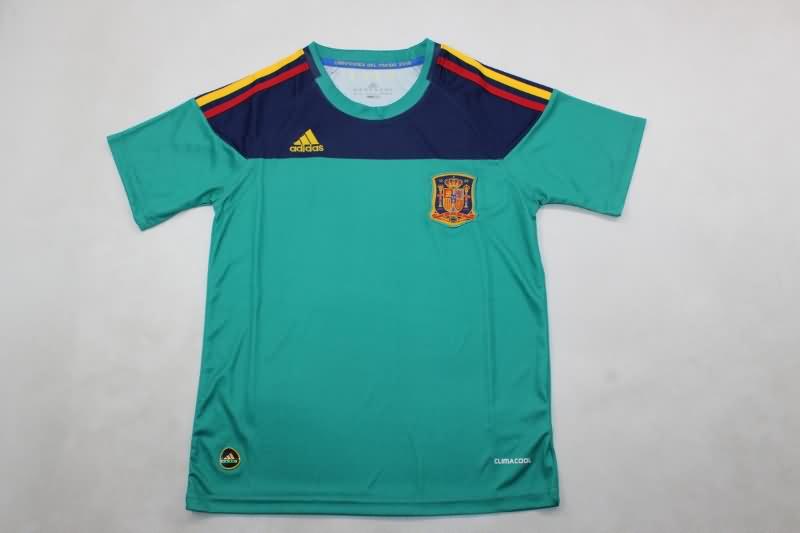 Kids Spain 2010 Goalkeeper Green Soccer Jersey And Shorts