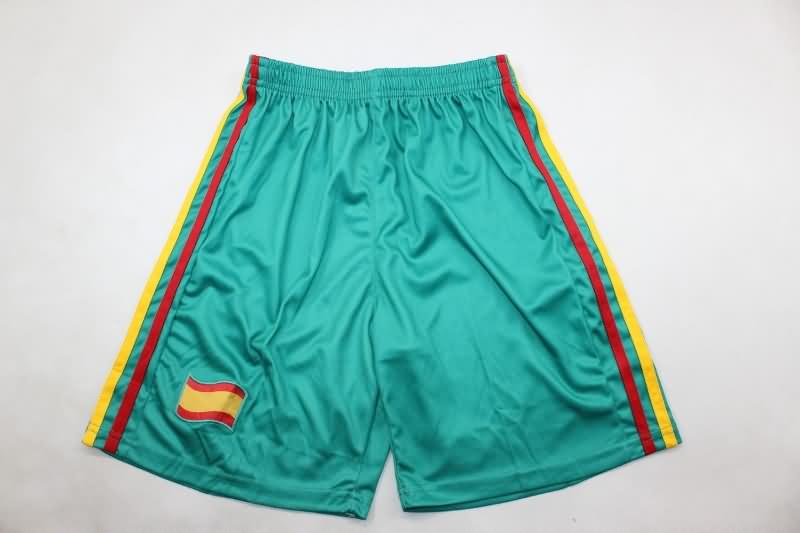 Kids Spain 2010 Goalkeeper Green Soccer Jersey And Shorts